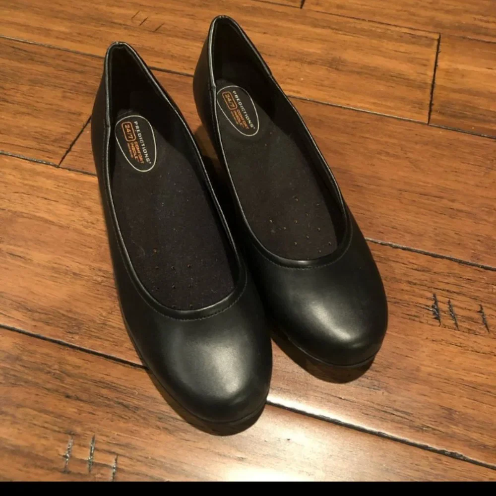 Predictions Womens Black Work Comfortable Dress Shoes Black Size 5.5 - Picture 4 of 6